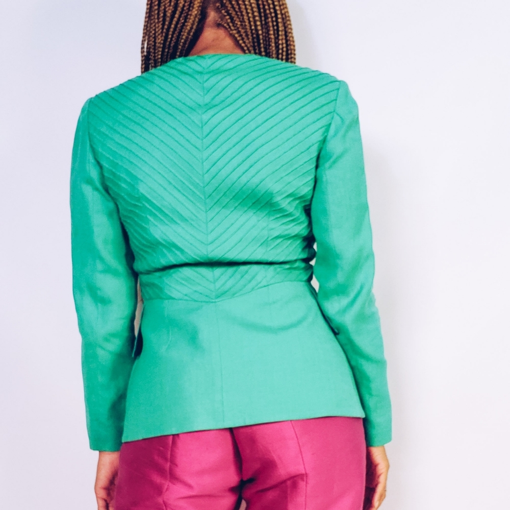 Vintage Seafoam Green Blazer - Picture 5 of 6